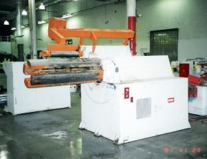 30,000 lb x 57″ Rowe Uncoiler Motorized