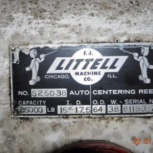 25,000 LB x 43″ LITTELL UNCOILER