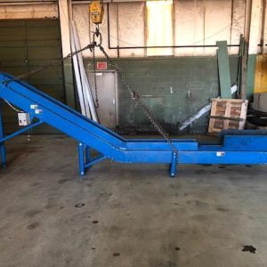 220″ x 12″ Endura Cleated Steel Belt Conveyor