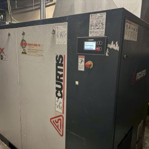 100 HP CURTIS ROTARY SCREW AIR COMPRESSOR 125 PSIG