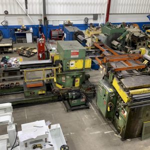 15,000 LBS X 48″ WIDE X .080″ AIR FEEDS INC REEL AND STRAIGHTENER