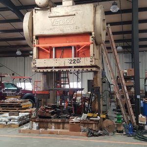 150 TON VERSON DOUBLE CRANK GAP FRAME PRESS