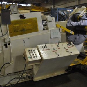 20,000 LB x 24″ x .187″ AMERICAN STEEL LINE UNCOILER AND STRAIGHTENER COMBINATION