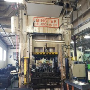 200 TON MINSTER STRAIGHT SIDE SINGLE CRANK