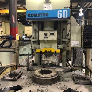 60 Ton Komatsu Gap Frame Press With Rotary Table
